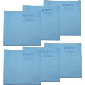 Resim Würth 38X60 cm Sentetik Güderi Bez Mavi 130 gr 6 Adet 