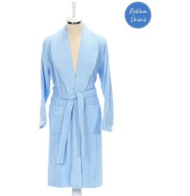 Resim Özdilek Trendy Şal Yaka Bornoz Açık Mavi L Beden (Şalyaka) Açık Mavi 