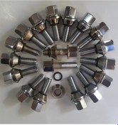 Resim Bijon Takımı Krom Kaplı M12x1.5 - Aa=19mm Dış=28 Mm Tam boy:54 