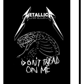Resim Metallica Don't Tread On Me Büyük Sırt Patch Yama 
