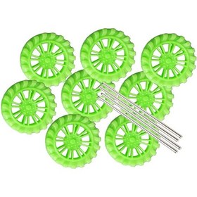 Resim Plastik Tekerlek 8 Adet Mil 4 Adet Φ45 MM 