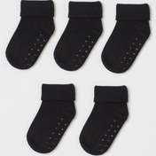 Resim MEM SOCKS 5'li Oraganik Pamuk Kaydırmaz Bebek/çocuk Çorabı 