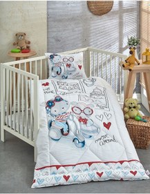 Resim Komfort Home V24 Pamuk Ranforce Bebek Yorgan Seti 