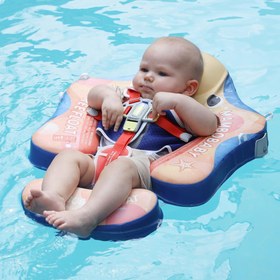 Resim Mambobaby Yüzme Simidi - Starry Fun, Emniyetli, Gölgelikli ve Ayak Destekli 