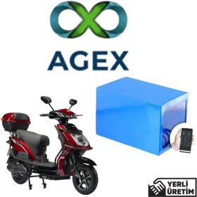 Resim Agex Enerji Motolux Toronto Elektrikli Motorsiklet 60 Volt 24 Ah Lifepo4 Bat 