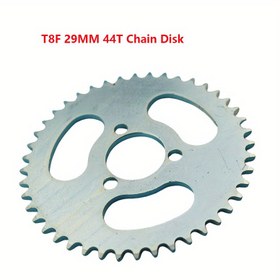 Resim Yüksek kaliteli Arka Zincir Dişli T8F 44T 29mm Elektrikli Scooter 47CC 49cc Çapraz Bisiklet Dört Mini Motosiklet 