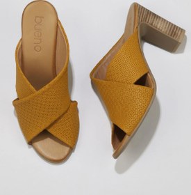 Resim Bueno Shoes Sarı Deri Kadın Topuklu Terlik 01wn4303 