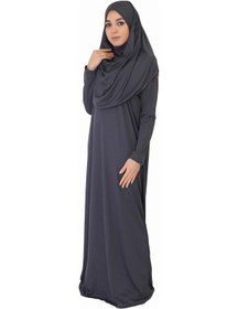 Resim Zehranaz Namaz Elbisesi Antrasit Gri Fermuarsız Namaz Elbisesi Antrasit - Gri 