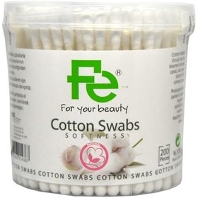Resim Fe Cotton Swabs Kulak Temizleme Pamuğu 200'lü 