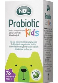 Resim Nbl Probiotic Kids 30 Çiğneme Tableti 