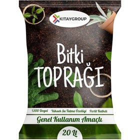 Resim KıtayGroup 20 Litre Genel Bitki Toprağı - Perlit Katkılı Torf Toprağı ( Gübreli ) 