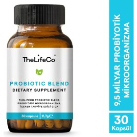 Resim TheLifeCo 30 Kapsül Probiyotik Yetişkinler İçin Vitamin ve Mineral Takviyesi Mide Dostu 
