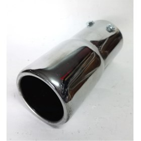 Resim Antipas Iç Kaplamalı Rüzgar Sesli 6 cm Nikelaj Tekli Egzoz Eksoz Ucu 