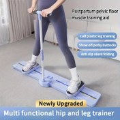 Resim 6’sı 1 Arada Çok Amaçlı Fitness Tahtası - Saplı ve Makaralı, Mor Polipropilen Çekirdekli Antrenman Aleti, Elektriksiz Taşınabilir Ev Spor Ekipmanı, Pelvik Taban, Bacak & Kalça Egzersizleri İçin Uygun, Kaymaz Yüzey - Doğum Sonrası İyileşme Hediyesi için İdeal, Noel, Anneler Günü, Sevgililer Günü, Şık Tasarım, Dayanıklı Polipropilen Malzeme, En İyi Noel Hediyesi 