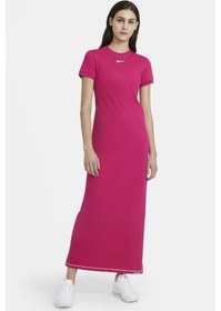 Resim Nike W Nsw Icn Clsh Maxı Dress Kadın Elbise Dc5290-615 Çok Renkli 