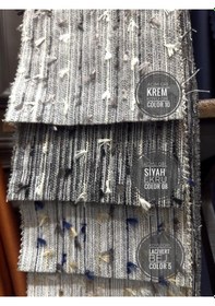 Resim Fon Perde Solomon Desen 9 Renk Seçeneği Kendinden Püsküllü Yeni Sezon Açık Taba 