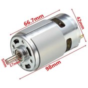 Resim Genel Markalar Rs775 Dc Motor 12v 15000rpm Yüksek Hız Tork Çift Bilyalı Rulman Matkap Torna Cnc Router Motor 