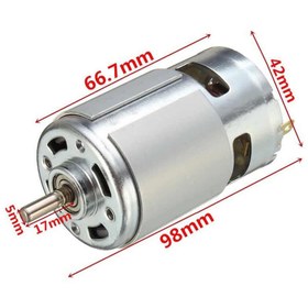 Resim Genel Markalar Rs775 Dc Motor 12v 15000rpm Yüksek Hız Tork Çift Bilyalı Rulman Matkap Torna Cnc Router Motor 