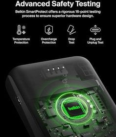 Resim Belkin USB C Taşınabilir Şarj Cihazı 20000mAh, 20K Powerbank, USB Type C Giriş Çıkış Portu ve 2 USB A Portu, USB C - A Arası Kablo Dahil iPhone, Galaxy, Pixel, iPad, AirPods vb için – Uzay Grisi 