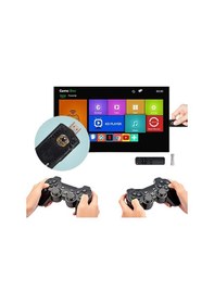 Resim Kablosuz Gamepad Denetleyici Çift Sistem Retro Oyun Konsolu Hdmı 