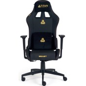 Resim Titanseat Beast Leather Gold Oyuncu Koltuğu 