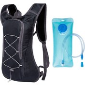 Resim Mufunye Açık Hava Sporları Su Torbası, Sırt Çantası, Bisiklet, Boş Zaman, Dağcılık, Koşu Ve Yürüyüş İçin Uygundur, Siyah + Şeffaf Su Torbası Siyah 