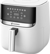 Resim Yasomi Y55 Tartı Özellikli Beyaz 5.7l-6 Litre 1700w Airfryer Fritöz (beyaz) 