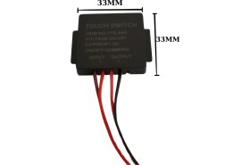 Resim Hazar Led 12V 3A Dokunmatik (Touch) Ayna Arkası Sensörü Siyah Banyo Aynası Sensörü Mobilya Sensörü LED Işık 
