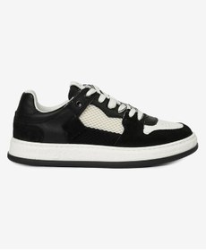 Resim Greyder Kadın Siyah Beyaz Hakiki Deri Sneaker Ayakkabı 4Y2SA33290 