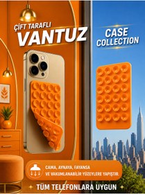Resim Case collection Slikon Çift Taraflı Vantuz Telefon Tutucu Vakum,Cama Yapışan Çift Taraflı 