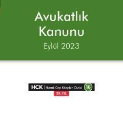 Resim Avukatlık Kanunu Seçkin 36. Baskı, Eylül 2023 