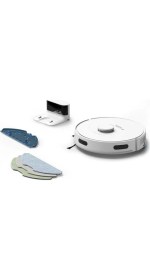 Resim Tefal Lazer Navigasyonlu Evcil Hayvan Dostu Akıllı Robot Süpürge Islak Kuru Temizlik Yapan Elektronik Su Kontrollü Geniş Hazneli Paspaslı Cihaz 