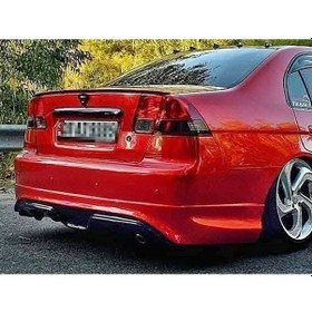 Resim Honda Civic Vtec 2 Arka Tampon Eki - 2003 -2005 Boyasız Fiberglass 