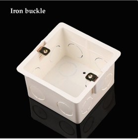 Resim Ayak Koltuk Foxnutanujh Yüksek Kaliteli Alev Geciktirici Profesyonel Pvc Plastik Bağlantı Gizli Alt Duvara Montaj Kutusu Anahtar Kaseti 