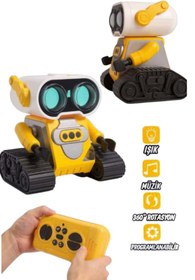 Resim Fidan oyuncak Akıllı Wall-E Robot – 2.4 Ghz Uzaktan Kumandalı, El Sensörlü, Şarjlı Oyuncak 