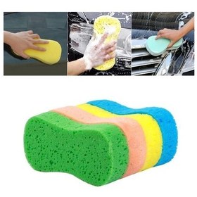 Resim Jms Araba Aksesuarları 8 Şekilli Çok Amaçlı Ev Bakım Temizleme Yıkama Aracı Süngeri 