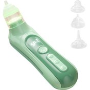 Resim Samdoo Yeşil Bebek Elektrikli Burun Emici, 5 Seviye Emme Gücü, Düşük Ses, Işık Ve Müzik, Type-c Şarj, Depolama Kutusu + 3 Silikon Uç + Kelepçe 