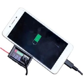 Resim Rfkumanda-5V 2A Usb Çıkışlı, Voltmetreli Akü Kapasite Göstergesi 12V 3S Pil 