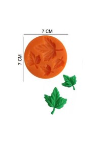 Resim Şeker Hamur Kalıbı Silikon Çınar Yaprakları 7 7 Cm 