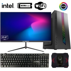 Resim Xaser Tetrix X4 I5 3470 16GB Ram 512GB M.2 Nvme SSD 23.8" Monitör Ofis Hazır Sistem 