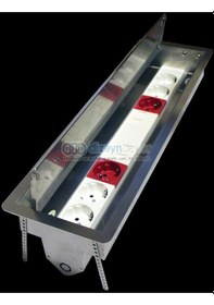 Resim Masa Üstü Paslanmaz Çift Açılım Toplantı Masası Seti 10.3400/20 