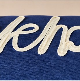 Resim Soft Happy Kırlent - Lacivert - 30x50 Cm Çok Renkli 
