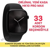 Resim St Morritz HK10 PRO MAX Yeni Kasa Watch 10 SonVersiyon Yerçekimi Sensör Amoled Ekran Full Donanımlı Akıllı Saat 