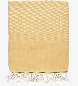 Resim Tan Dokulu Peştemal Sarı - Sarı / 100x175 