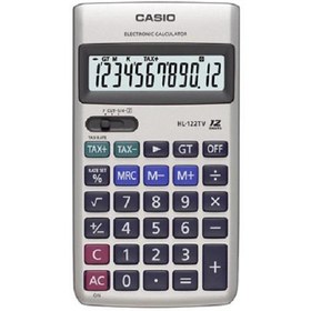 Resim Casio HL-122TV 12 Hane Cep Tipi Hesap Makinesi 