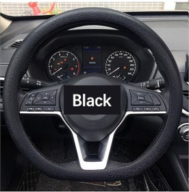 Resim Ranyeek Kalıcı Silikon Araba Direksiyon Koruması - Anti Kayma, Tüm Mevsimler Kullanıma Uygun, Sıcak Soğuk İzolasyon, Kolay Kurulum Siyah 