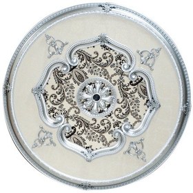 Resim Oval Gümüş Saray Tavan Göbek 120 cm 