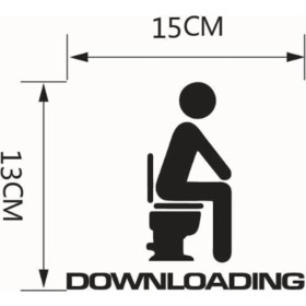 Resim Ne Verelim Size 1 Parça Tuvalet Sticker Yaratıcı Su Geçirmez Duvar Sticker Tuvalet Çıkartmalar 