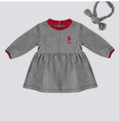 Resim U.s.polo Kız Bebek Elbise Usb1731 Kazayağı Kazayağı Gri 