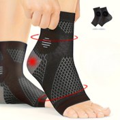 Resim Premium 2'li Paket/1 Çift Ayak Bileği Kompresyon Çorapları, Kemik ve Ayak Bileği Desteği ile - Parmaksız Tasarım, Esnek Ayak Desteği, Günlük Kullanım ve Dış Mekan Aktiviteleri için İdeal 